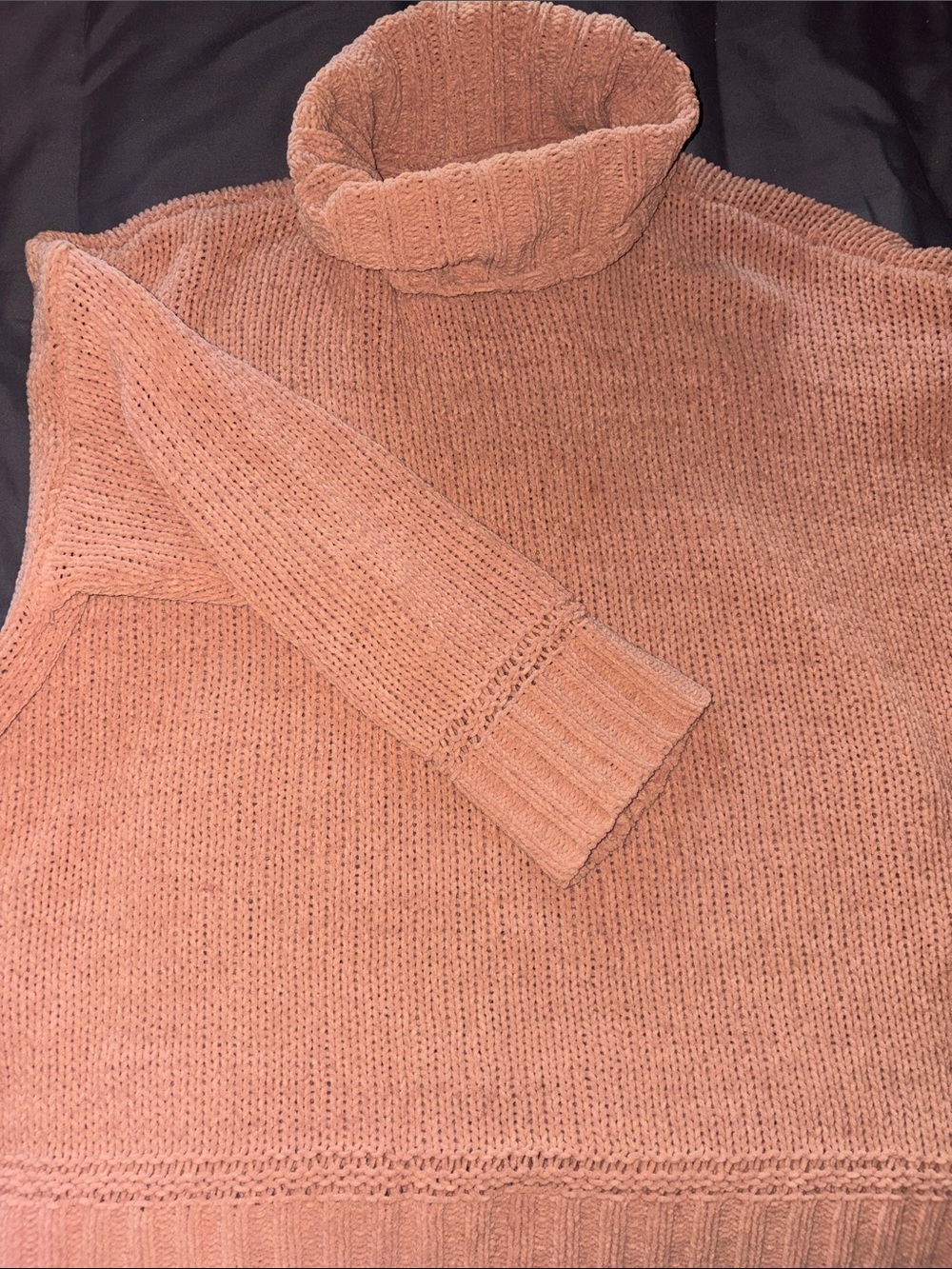 aerie Dusty Rose Cowl Neck Sweater